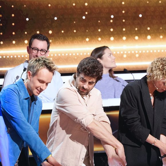 Exclusif - Cyril Féraud, Agustín Galiana, Sara Mortensen, Flavie Flament - Enregistrement de l'émission "100% Logique", présentée par Cyril Féraud et diffusée le 12 avril 2025 sur France 2. Le 17 décembre 2024
© Cyril Moreau / Bestimage