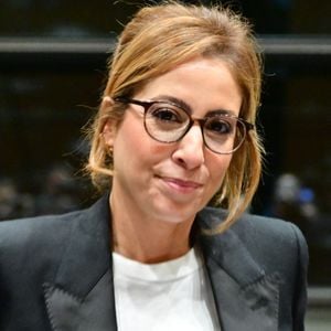 Audition de Léa Salamé par la commission d'enquète "Audiovisuel public" à l'Assemblée Nationale à Paris le 2 février 2026. © Christian Liewig / Bestimage