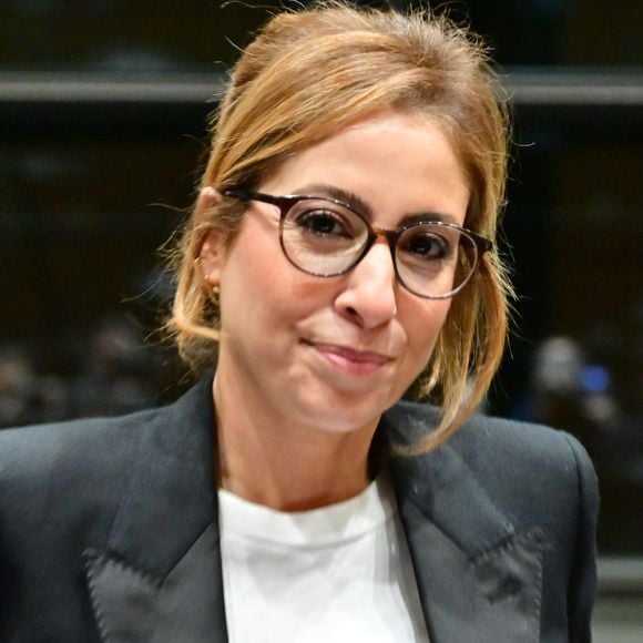 Audition de Léa Salamé par la commission d'enquète "Audiovisuel public" à l'Assemblée Nationale à Paris le 2 février 2026. © Christian Liewig / Bestimage