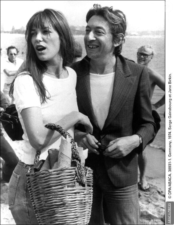 © DPA/ABACA. 38931-1. Allemagne, 1974. Serge Gainsbourg et Jane Birkin.