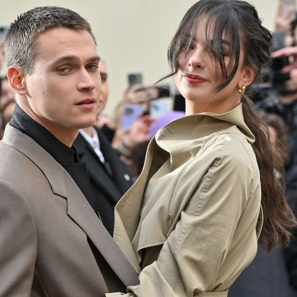 Deva Cassel et Saul Nanni à leur arrivée au défilé Dior lors de la Semaine de la mode haute couture de Paris, à Paris, en France, le 22 janvier 2024. Photo : Julien Reynaud/APS-Medias/ABACAPRESS.COM