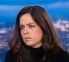 Capture d'écran d'Anouchka Delon qui a pris la parole face aux dernières accusations de son frère, Anthony sur le plateau du JT de Audrey Crespo-Mara sur TF1 le 7 janvier 2023. @TF1