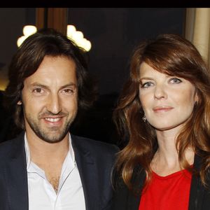 Frédéric Diefenthal et Gwendoline Hamon, remise de la légion d'honneur à Christian Carion par Emir kusturica au ministère de l'agriculture et de l'alimentation de la peche, de la ruralité et de l'aménagement du territoire. © OLIVIER BORDE / BESTIMAGE