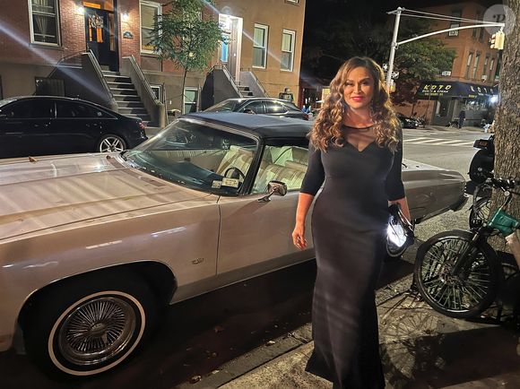 Tina Knowles et Beyoncé Knowles célèbrent le succès, respectivement de sa fille et de sa sœur Solange au New York City Ballet, dont elle est la première Afro-américaine à signer la musique d'un spectacle. Le 29 septembre 2022.