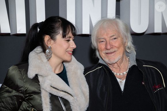 Murielle Megevand et Hugues Aufray assistent à l'avant-première du film 'Un Parfait Inconnu - A Complete Unknown' au Grand Rex le 15 janvier 2025 à Paris, France. Photo by Nasser Berzane/ABACAPRESS.COM