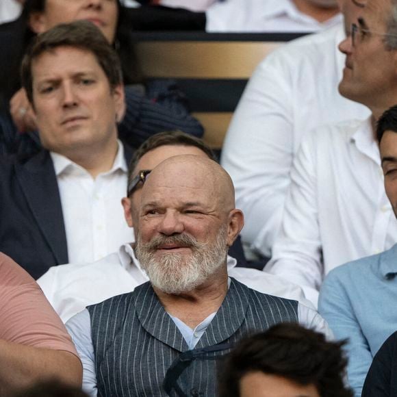 Philippe Etchebest avant la finale du Top 14 français entre le Stade Toulousain (Toulouse) et l'Union Bordeaux-Begles (UBB) au Stade de France à Saint-Denis, au nord de Paris, le 28 juin 2025.Photo par Eliot Blondet/ABACAPRESS.COM