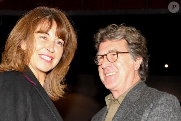 François Cluzet et sa femme Narjiss Slaoui-Falcoz à la première du film  ''Eteros Ego'' à Athènes en Grèce, le 16 janvier 2017 © Aristidis Vafeiadakis via Zuma/Bestimage