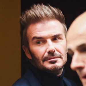 David Beckham quitte le défilé de mode Boss lors du Milan Womenswear Spring/Summer 2025 le 18 septembre 2024 à Milan, Italie. Photo by Alessandro Bremec/IPA/ABACAPRESS.COM