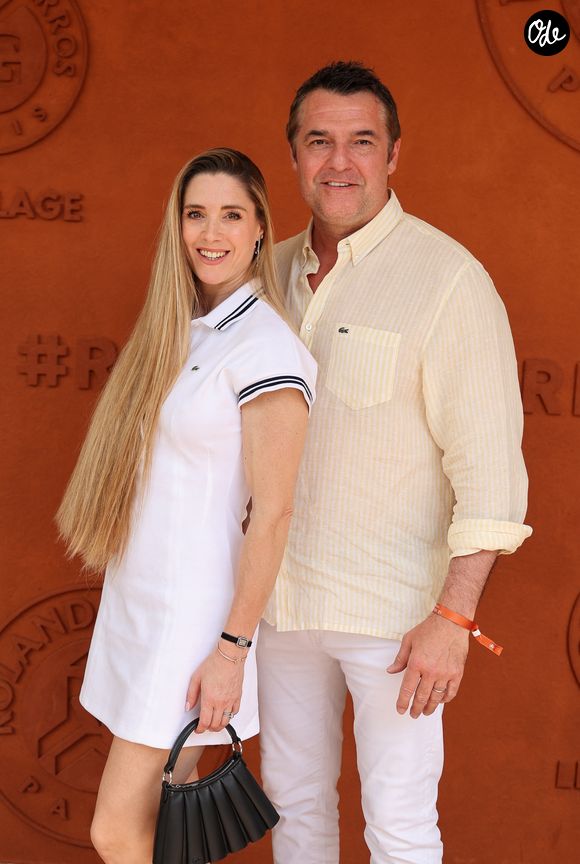 Claire Francisci et Arnaud Ducret lors des Internationaux de France de Tennis de Roland Garros 2026, à Paris, le 30 mai 2026. 

© Dominique Jacovides/Bestimage
