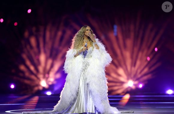Mariah Carey se produit lors de la cérémonie d'ouverture des Jeux Olympiques d'hiver de Milan-Cortina 2026 au stade olympique de San Siro à Milan, Italie, le 6 février 2026. Photo by Li Ming/Xinhua/ABACAPRESS.COM