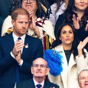 Le prince Harry et Meghan Markle assistent à la cérémonie d'ouverture des "Invictus Games Vancouver Whistler 2025" au Canada le 8 février 2025. (Backgrid USA / Bestimage).