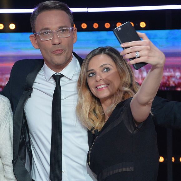 Exclusif - Julien Courbet et Clara Morgane lors de l'enregistrement de l'émission "Faut pas abuser" présentée par Julien Courbet et diffusée sur D8 le 10 mai 2016 à 21h00. Paris le 4 avril 2016. © Veeren/Bestimage