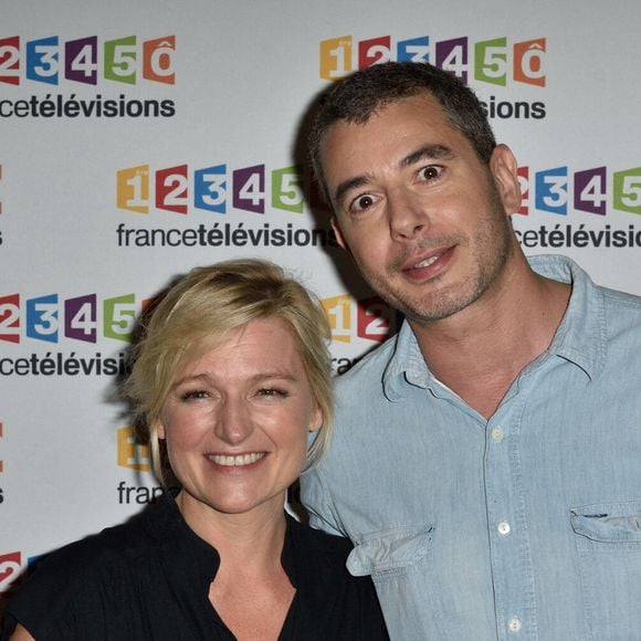 Anne-Elisabeth Lemoine, Ali Baddou assistant à la conférence de presse 2017/2018 de France Télévisions à Paris, France, le 5 juillet 2017. Photo par Alban Wyters/ABACAPRESS.COM