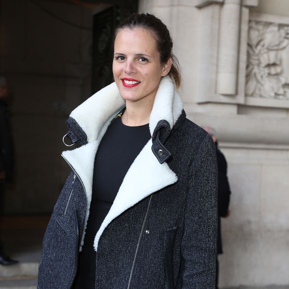 Laure Manaudou - Arrivées des people au défilé de mode, collection prêt-à-porter automne-hiver 2014/2015 "Guy Laroche" au Grand Palais à Paris. Le 26 février 2014. Guignebourg - Veeren / Bestimage