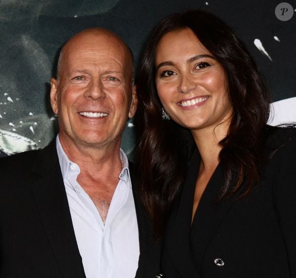 Bruce Willis et Emma Heming assistent à la première de "Glass" organisée au SVA Theatre à New York, NY, États-Unis, le 15 janvier 2019. Photo de Nancy Rivera/Splash News/ABACAPRESS.COM