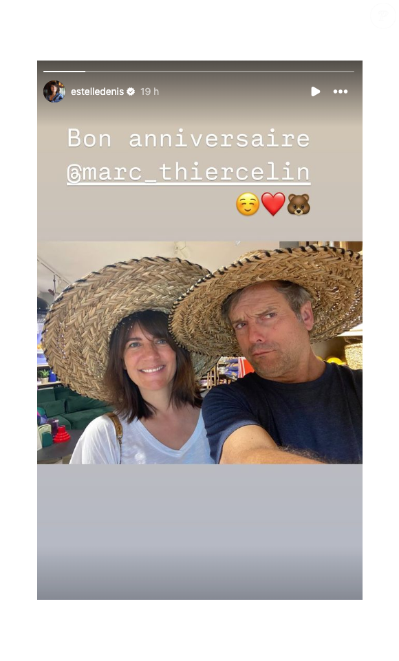 Dans un portrait datant de 2008

Estelle Denis et Marc Thiercelin en vacances