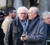 Les réalisateurs Jean-Pierre Dardenne et Luc Dardenne aux arrivées des obsèques d'Emilie Dequenne au cimetière Père Lachaise à Paris, France, le 26 mars 2025. © Dominique Jacovides/Bestimage
