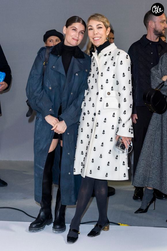 Laetitia Casta et Mathilde Favier au photocall en backstage du défilé Christian Dior "Collection Haute Couture Printemps/Eté 2025" au Musée Rodin, lors de la Fashion Week de Paris (PFW), le 27 janvier 2025.
© Olivier Borde/Bestimage