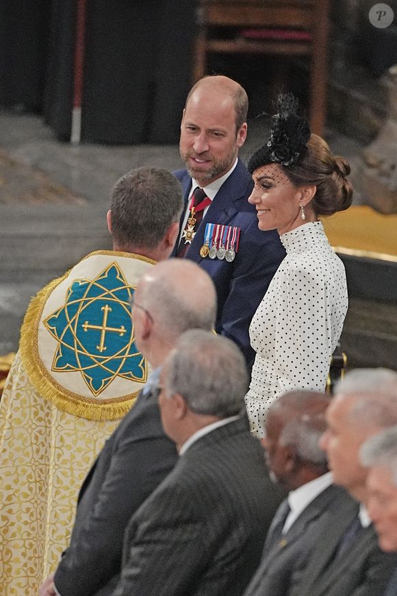 La famille royale britannique et les personnalités assistent à un service d'action de grâce à l'abbaye de Westminster à Londres, à l'occasion du 80ème anniversaire du jour de la Victoire en Europe (VE Day), le 8 mai 2025. Mirrorpix / Bestimage