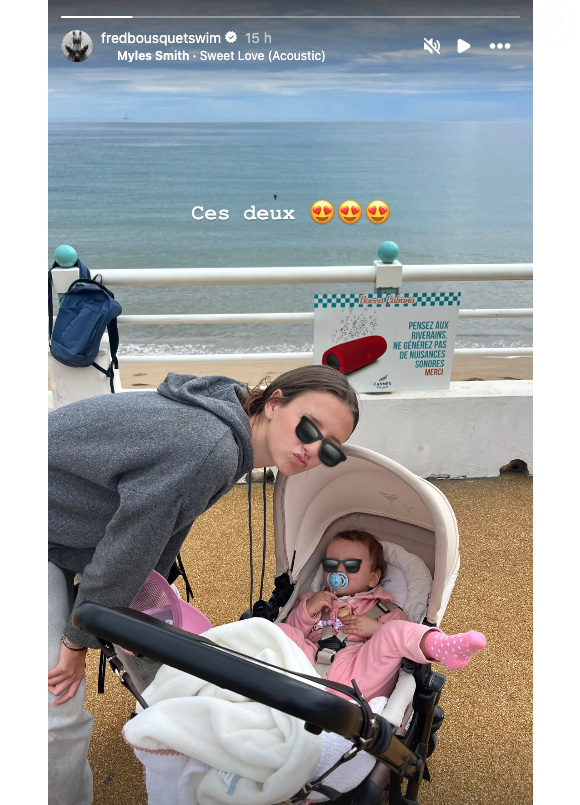 Sur Instagram, Frédérick Bousquet a partagé une photo de leur dimanche du côté de Cannes