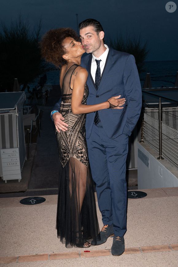 Aminata Alma et Gil Alma à l'after-party organisée pendant le 60e Festival de télévision de Monte-Carlo, le 18 juin 2021. Photo by David Niviere/ABACAPRESS.COM