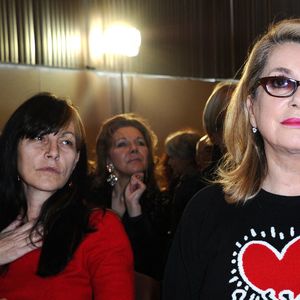 Lio et Catherine Deneuve assistent au lancement du livre Le Dictionnaire Universel Des Creatrices au siège de l'UNESCO, à Paris, France, le 22 novembre 2013. Photo par Aurore Marechal/ABACAPRESS.COM