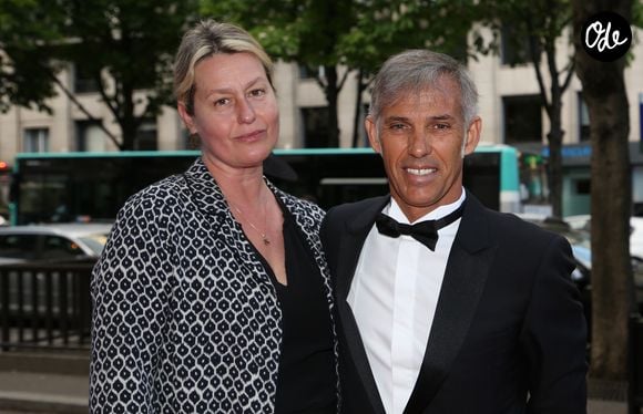 Paul Belmondo et Luana arrivent à la 9ème édition du "Global Gift Gala" à l'hôtel Four Seasons George V à Paris, le 25 avril 2018.
© Denis Guignebourg/Bestimage