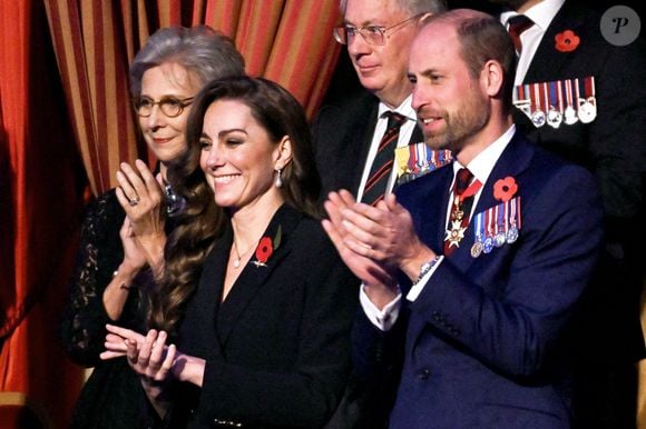 Le prince et la princesse de Galles et le duc et la duchesse de Gloucester assistent au festival annuel du souvenir de la Royal British Legion au Royal Albert Hall à Londres, Royaume-Uni, le samedi 9 novembre 2024. Photo par Chris J. Ratcliffe/PA Wire/ABACAPRESS.COM