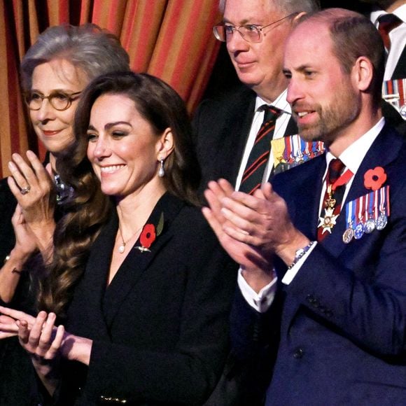 Le prince et la princesse de Galles et le duc et la duchesse de Gloucester assistent au festival annuel du souvenir de la Royal British Legion au Royal Albert Hall à Londres, Royaume-Uni, le samedi 9 novembre 2024. Photo par Chris J. Ratcliffe/PA Wire/ABACAPRESS.COM