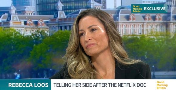 Rebecca Loos revient sur sa prétendue liaison avec David Beckham dans l'émission "Good Morning Britain", suite à la diffusion de la série-documentaire sur la famille Beckham (Netflix). Le 30 octobre 2023. ©JLPPA / Bestimage