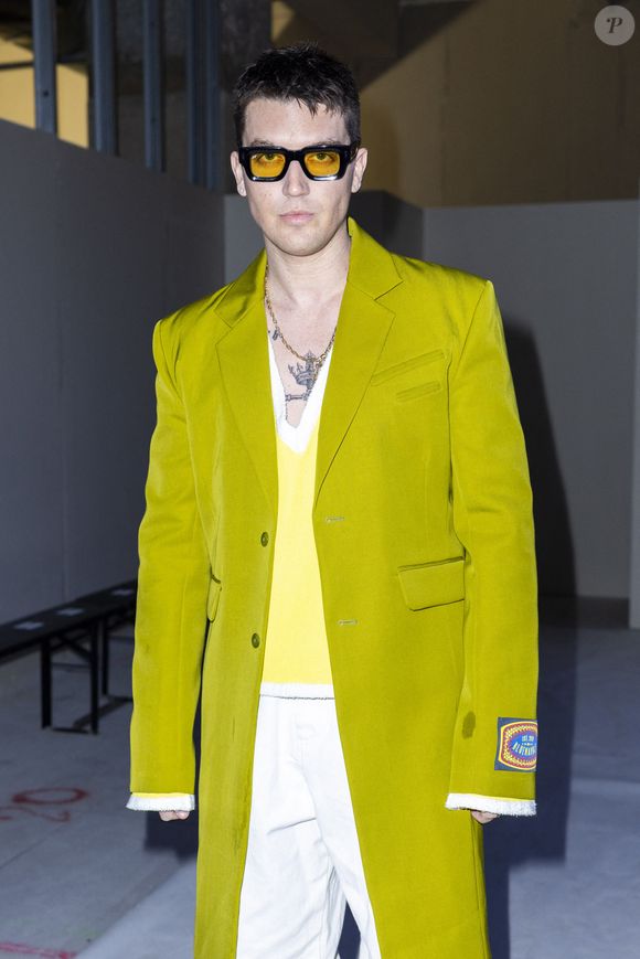 Paul Klein au front row du défilé BLUEMARBLE Collection Homme Prêt-à-Porter Automne/Hiver 2024 lors de la Fashion Week de Paris (PFW) rue de Rivoli à Paris, France, le 17 janvier 2024. © Olivier Borde/Bestimage