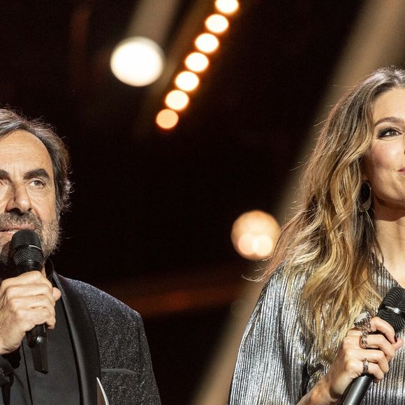 Exclusif - André Manoukian, Laury Thilleman - Enregistrement de l'émission "La fête de la chanson française" à Paris, présentée par L.Thilleman et A.Manoukian, et diffusée le 20 décembre sur France 3
© Pierre Perusseau / Bestimage