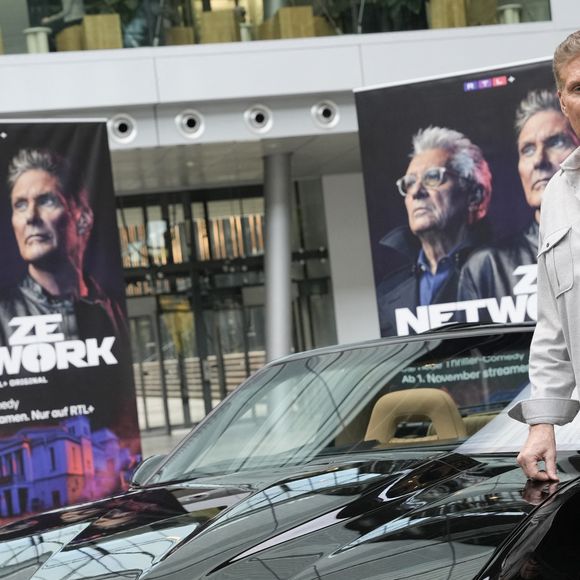 David Hasselhoff lors de la séance photo de la nouvelle série "Ze Network" (RTL+) à Cologne, le 24 octobre 2022.