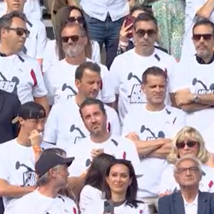 Clémentine, compagne de Richard Gasquet, lors de son dernier match à Roland-Garros
