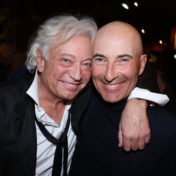 Exclusif - Laurent Boyer et Nicolas Canteloup assistent au lancement du livre de Francois Bernheim "Eddie Barclay et Moi" organisé par Five Eyes Production au Buddha Bar le 07 avril 2025 à Paris, France. Photo by Jerome Dominé/ ABACAPRESS.COM