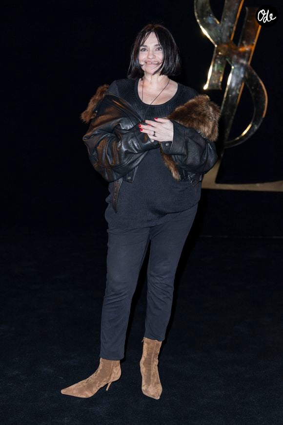 Beatrice Dalle - Photocall du défilé Saint Laurent Collection Femme Prêt-à-Porter Printemps/Eté 2027 lors de la Fashion Week de Paris (PFW) à la Fontaine du Trocadéro, à Paris, France, le 29 septembre 2026. © Olivier Borde/Bestimage