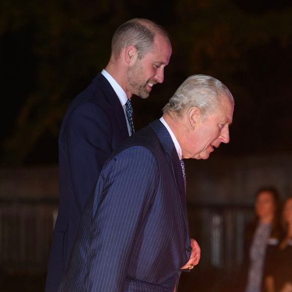 Le Roi et le Prince de Galles arrivent pour l'événement Countdown to Cop30, organisé conjointement par le Natural History Museum et le gouvernement britannique au London Museum, réunissant les acteurs du changement qui s'attaquent au changement climatique et à la perte de la nature avant le Sommet Cop30 à Belem, Brésil, en novembre, à Londres, Royaume-Uni, le 9 octobre 2025. Photo par Doug Peters/Empics/ABACAPRESS.COM