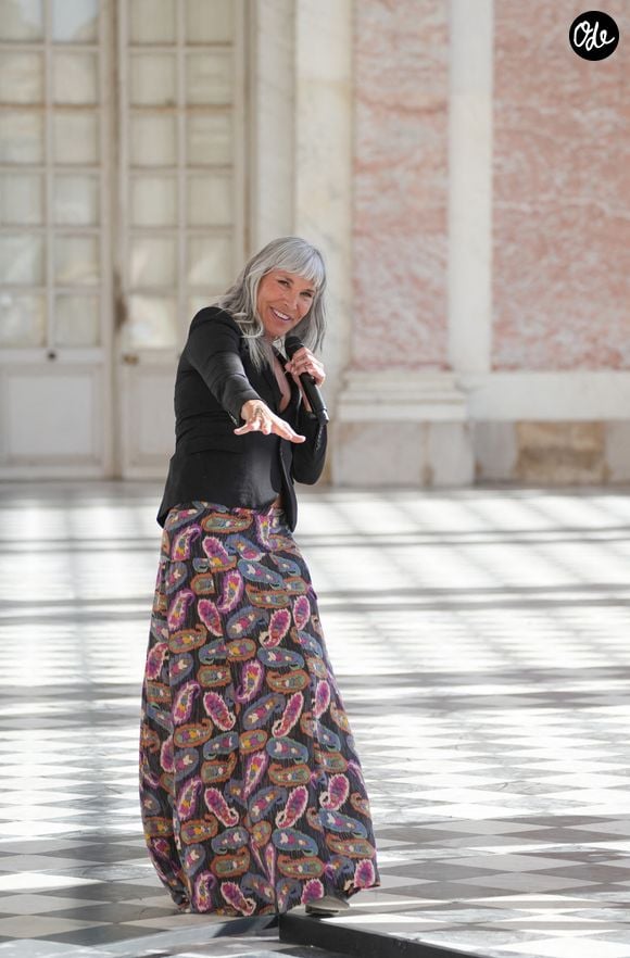 Exclusif - Zazie lors de l'enregistrement de l'émission "Versailles en fêtes" diffusée le 5 septembre 2026 sur France 2, à Versailles, France, le 6 juillet 2026. © Guebey-Tribeca/Bestimage