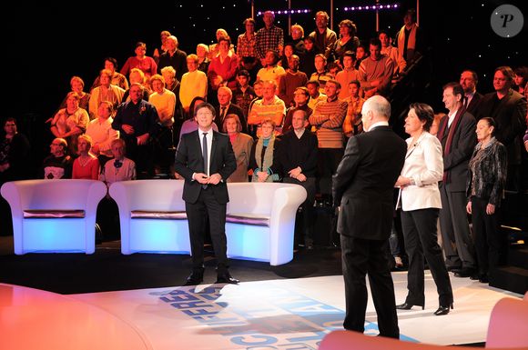 Archives - Bertrand Renard et Arielle Boulin-Prat dans l'émission "Des chiffres et des lettres" © Guillaume Gaffiot /Bestimage