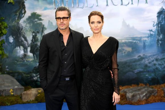 Brad Pitt, Angelina Jolie - Première du film "Maleficent" à Londres le 8 mai 2014.  Photo : EXPRESS SYNDICATION / BESTIMAGE