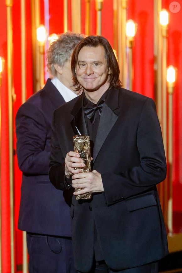 Jim Carrey (César d'honneur) lors de la 51ème cérémonie des César à l'Olympia à Paris, France, le 26 février 2025 
Photo par Borde-Jacovides/Bestimage