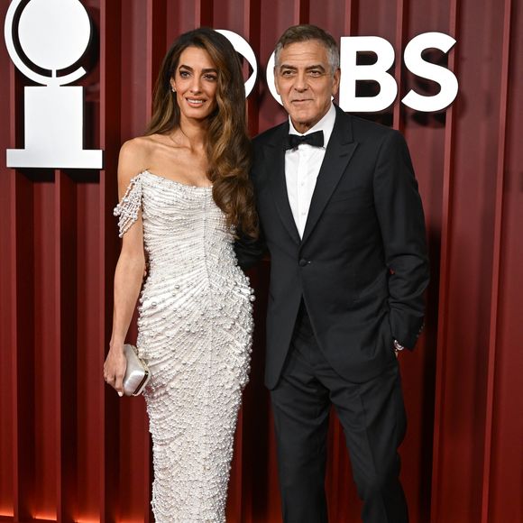 George et Amal Clooney lors de la 78ème édition des Tony Awards à New York, le 9 juin 2025 @Photo Press Service / BESTIMAGE
