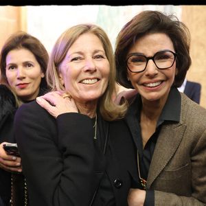 - Rachida Dati, ministre de la Culture, présente ses vœux aux acteurs culturels et à la presse. Sur la photo : Rachida Dati, Claire Chazal. Paris, Palais de la Porte Dorée, le 27 janvier 2025. © Alain Guizard / Bestimage