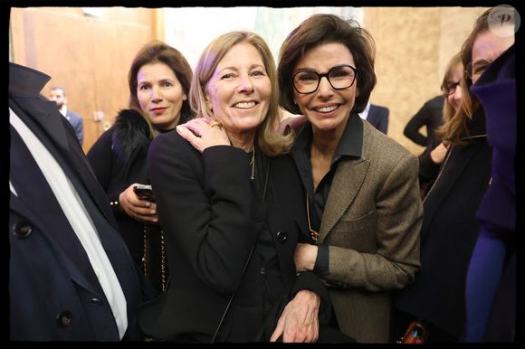 - Rachida Dati, ministre de la Culture, présente ses vœux aux acteurs culturels et à la presse. Sur la photo : Rachida Dati, Claire Chazal. Paris, Palais de la Porte Dorée, le 27 janvier 2025. © Alain Guizard / Bestimage