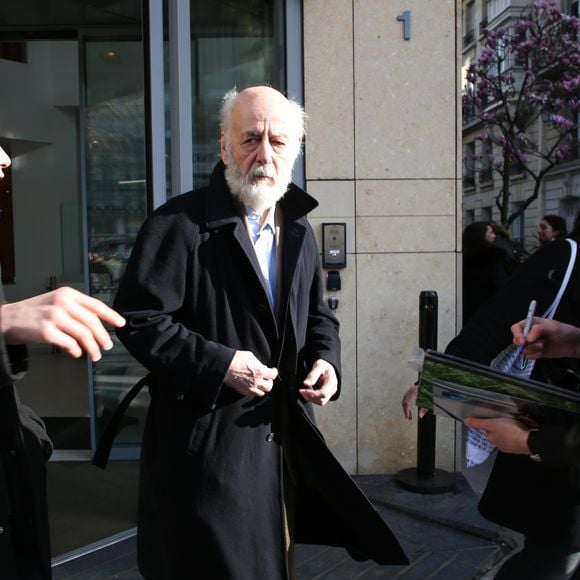 Exclusif - Bertrand Blier - People à la sortie de la station de radio RTL à Paris le 7 mars 2019.