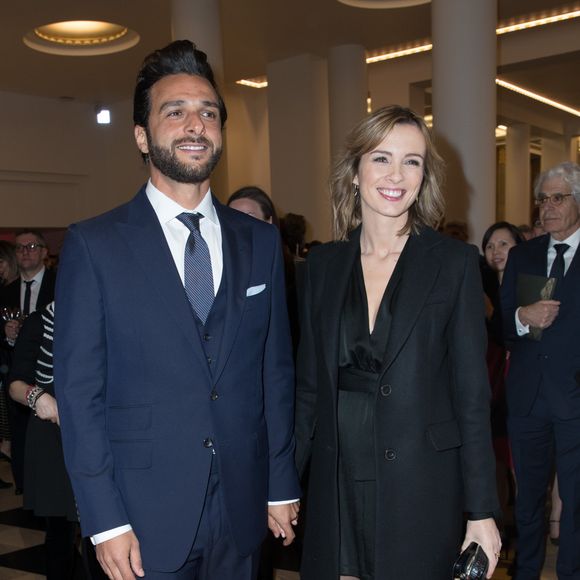 Maxim Nucci et sa compagne Isabelle Ithurburu (enceinte) - Arrivées lors de la 43ème cérémonie des Cesar à la salle Pleyel à Paris, le 2 mars 2018. © Dominique Jacovides - Olivier Borde / Bestimage 