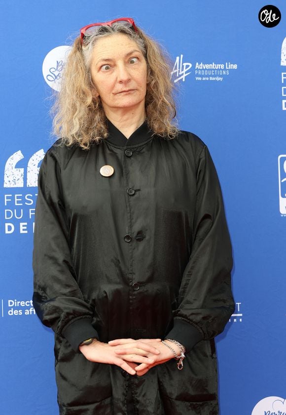 Corinne Masiero pendant le photocall du film "Nous Les Femmes" lors de la 3ème édition du festival du film de Demain (30 mai - 2 juin 2024), à Vierzon, France, le 1er juin 2024.

© Coadic Guirec/Bestimage