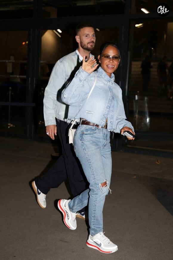 Christina Milian et Matt Pokora ont été aperçus arrivant avec style au concert de Drake à Paris, en France, le 8 septembre 2025. Photo : Aissaoui Nacer/Splash News/ABACAPRESS.COM