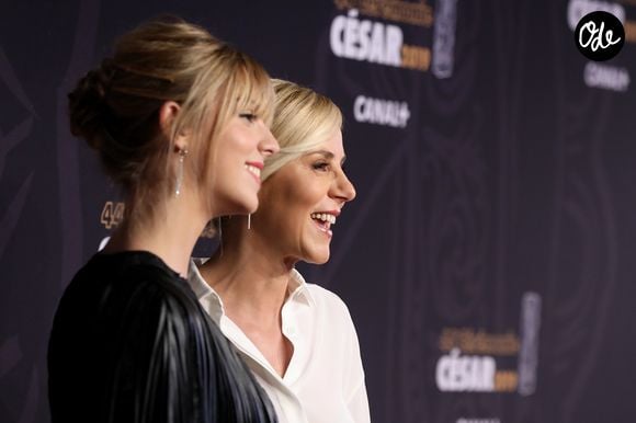Laurence Ferrari et sa fille Laëtitia Hugues - Photocall de la 44ème cérémonie des César à la salle Pleyel à Paris. Le 22 février 2019. © Borde-Jacovides / Bestimage