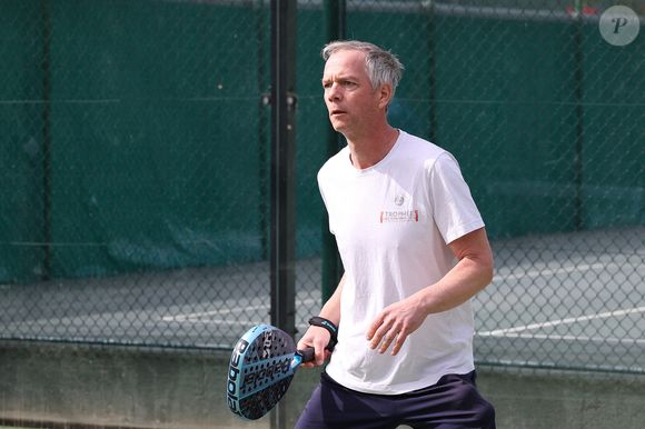 Julien Arnaud lors du Tournoi de Padel des Célébrités du Lagardère Paris Racing au profit de l'Institut Imagine, le 17 mai 2024 à Paris, France. Photo par Nasser Berzane/ABACAPRESS.COM